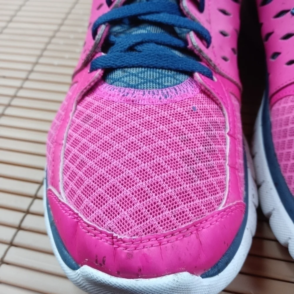 Nike Womens Flex Fitsole 2013 Running Shoes 580440-601 Low Top Lace Up 8.5 pink.
